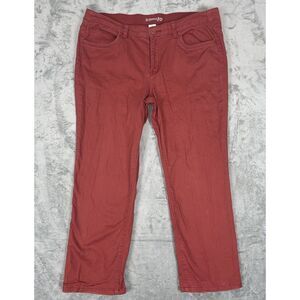 St. John's‎ Bay Pants Size 14 Berry Red Stretch Women's